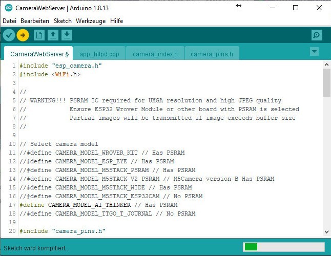 Arduino IDE - Hochladen